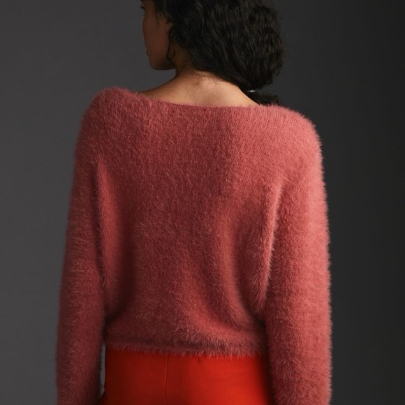 NWT Anthropologie Pilcro Cropped Eyelash sweater size L - Picture 6 of 12
